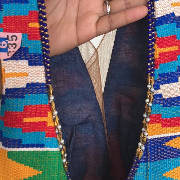 African Kente Blouse - Picture 4 of 4
